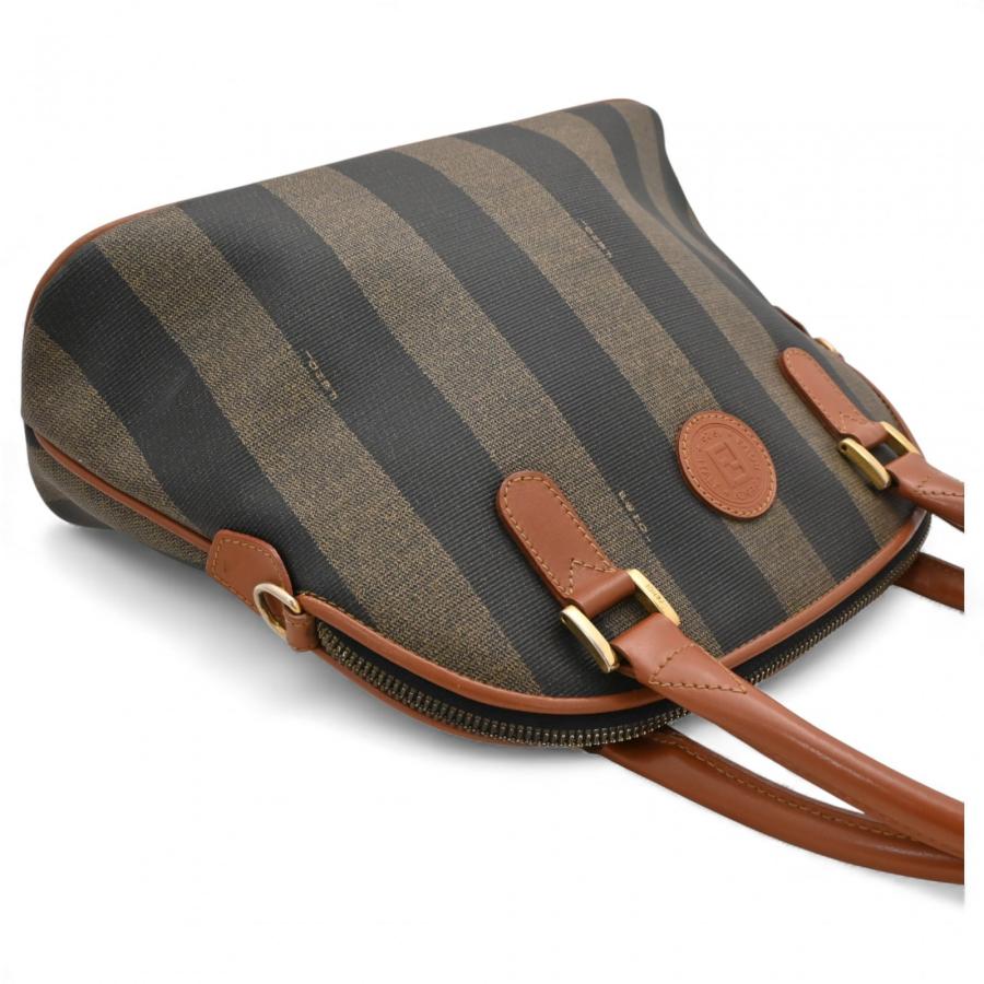 FENDI（フェンディ） ペカン ハンドバッグ 2WAY ストライプ Bランク