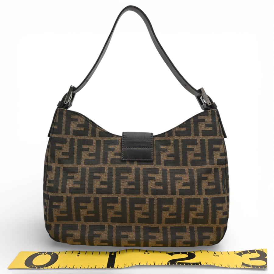 FENDI（フェンディ） ズッカ ロゴ ショルダーバッグ Aランク fe4484gg