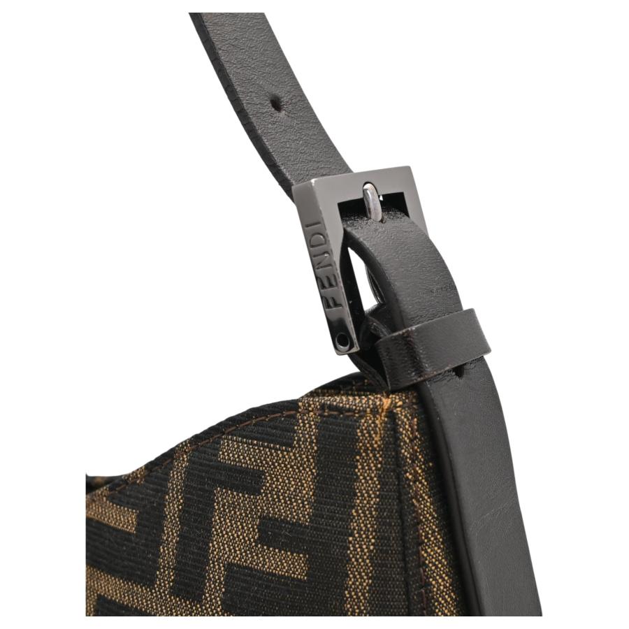 FENDI（フェンディ） ズッカ ロゴ ショルダーバッグ Aランク fe4484gg