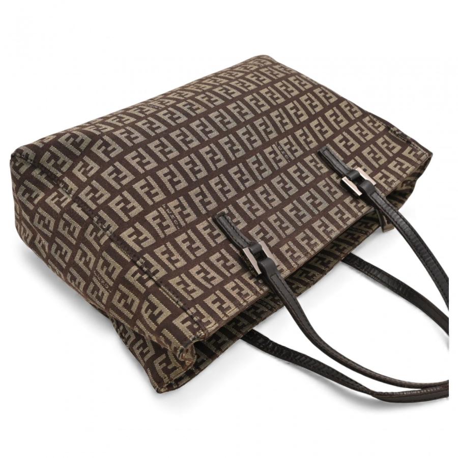 FENDI（フェンディ） ズッキーノ ハンドバッグ キャンバス Aランク  