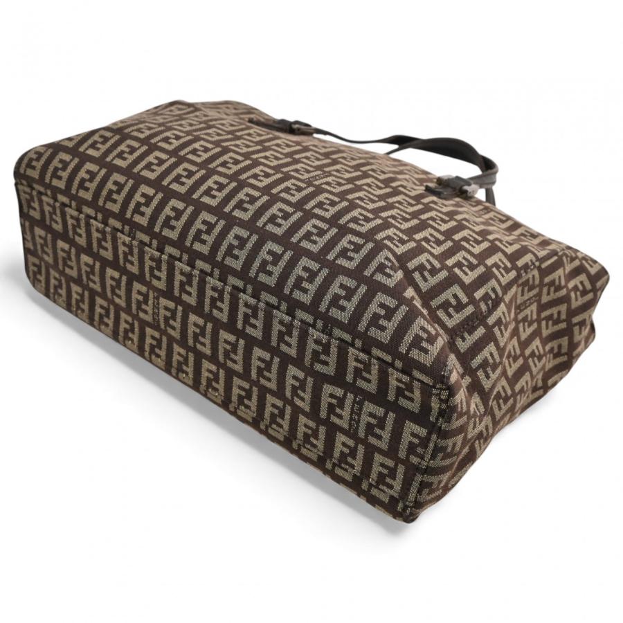 FENDI（フェンディ） ズッキーノ ハンドバッグ キャンバス Aランク  