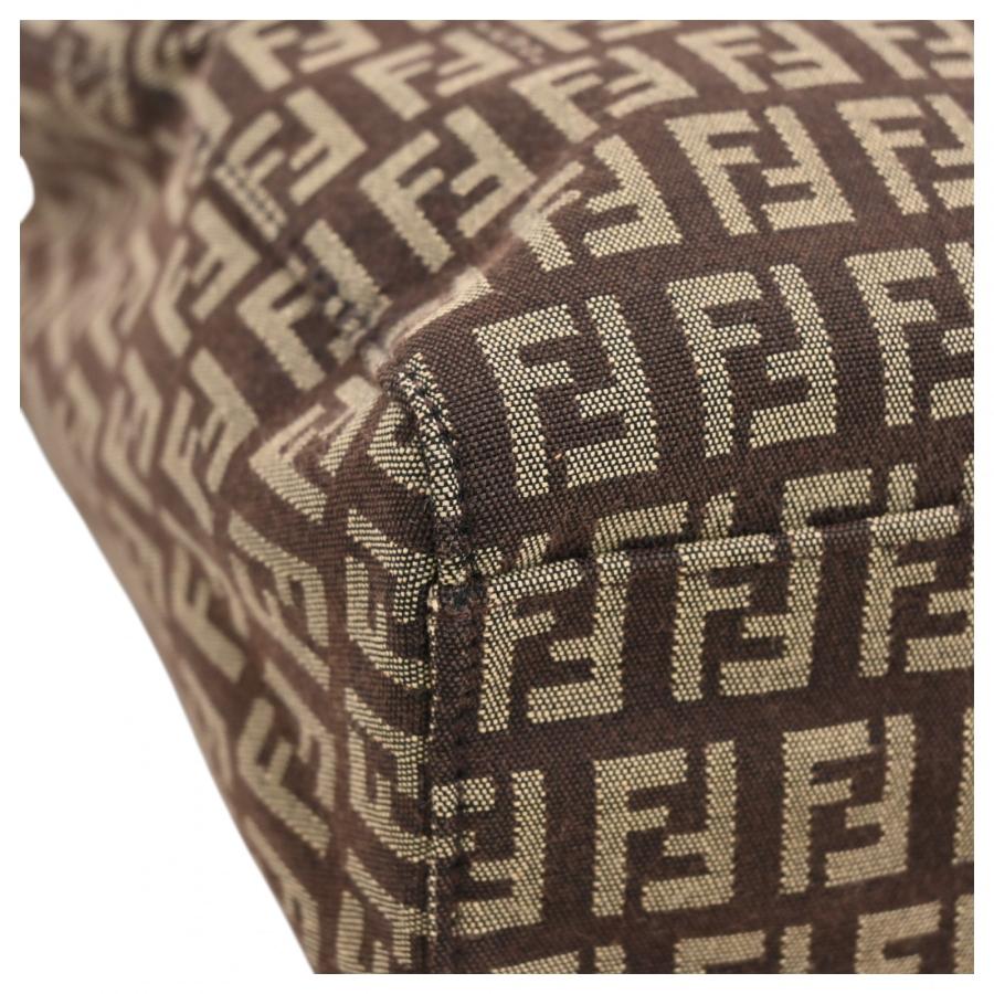 FENDI（フェンディ） ズッキーノ ハンドバッグ キャンバス Aランク  