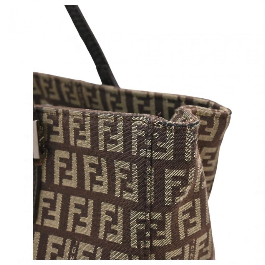 FENDI（フェンディ） ズッキーノ ハンドバッグ キャンバス Aランク  