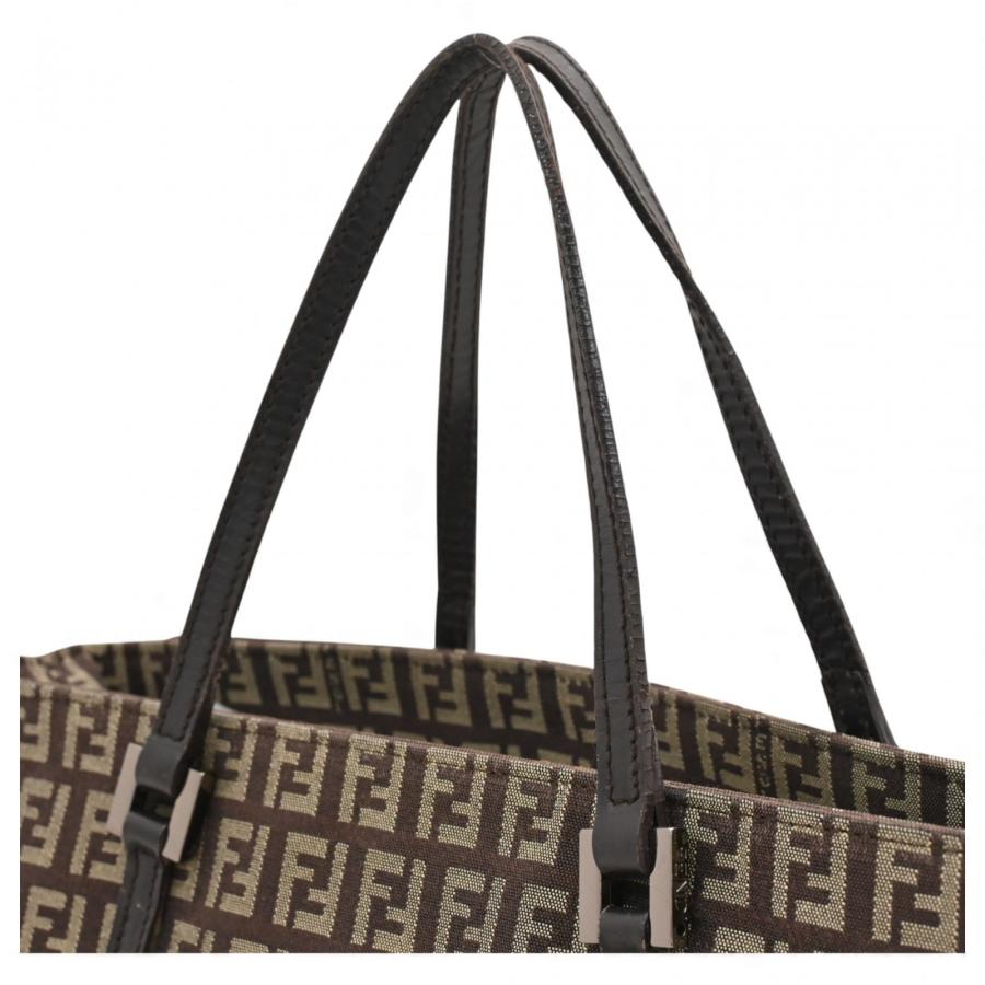 FENDI（フェンディ） ズッキーノ ハンドバッグ キャンバス Aランク  