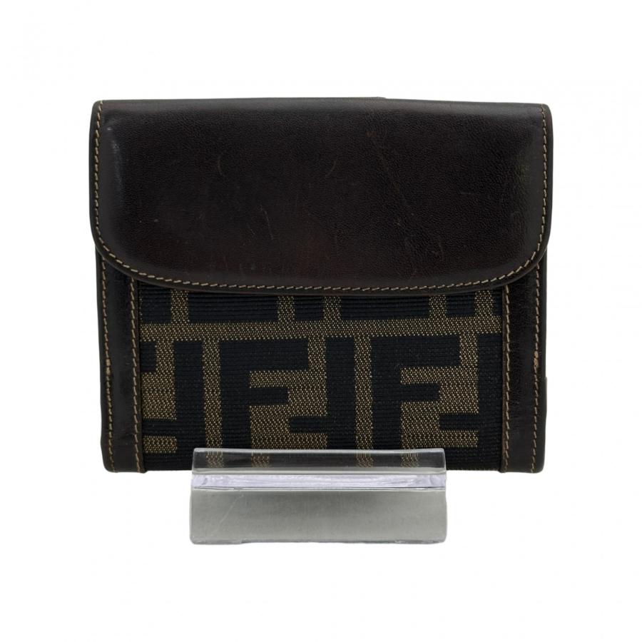 FENDI（フェンディ） 【中古】フェンディ ズッカ 二つ折り財布 FFロゴ