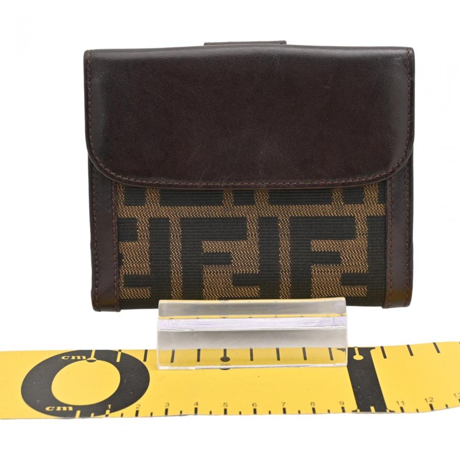 FENDI（フェンディ） 【中古】フェンディ ズッカ 二つ折り財布 FFロゴ