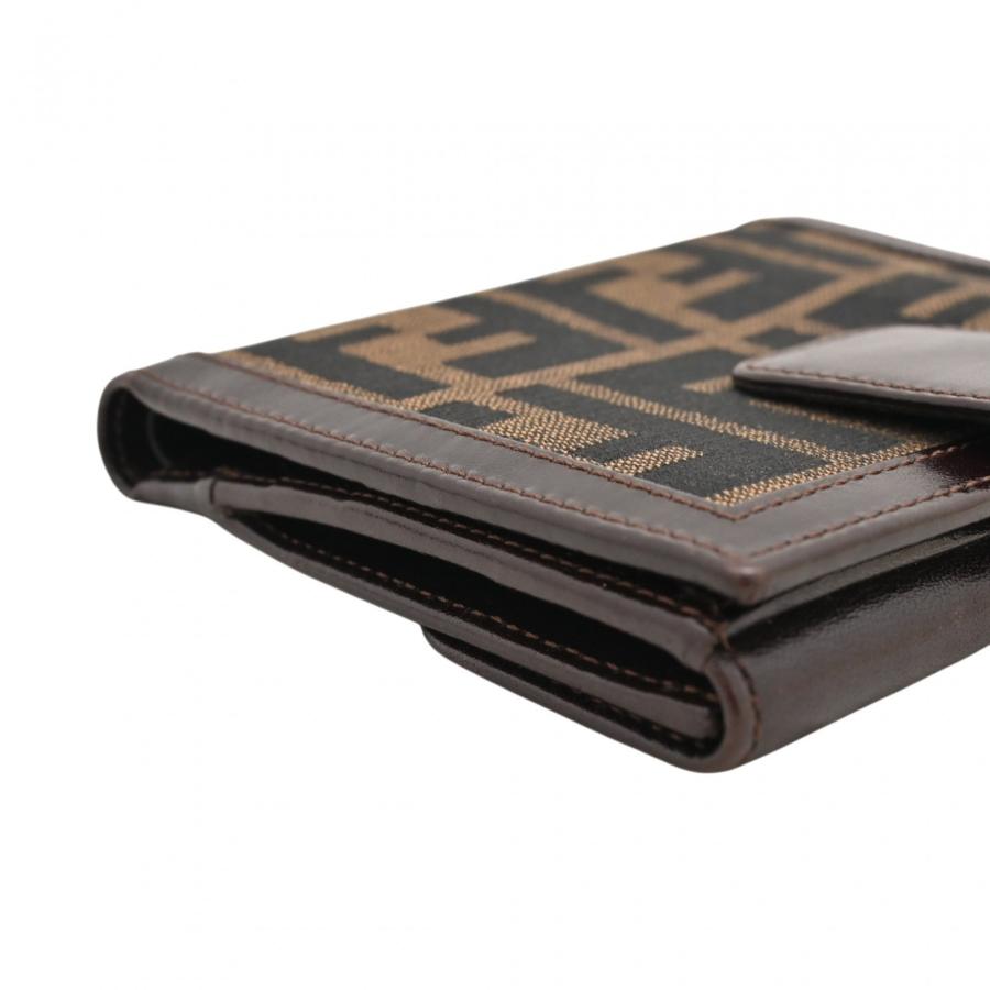 FENDI（フェンディ） 【中古】フェンディ ズッカ 二つ折り財布 FFロゴ