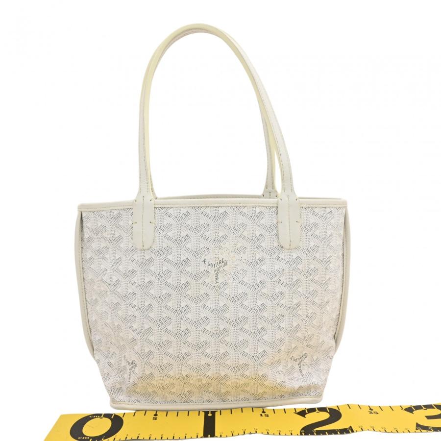 GOYARD ゴヤール ホワイト ハンドバッグ GOYARD（ゴヤール） 【中古】ゴヤール アンジュ ミニトート