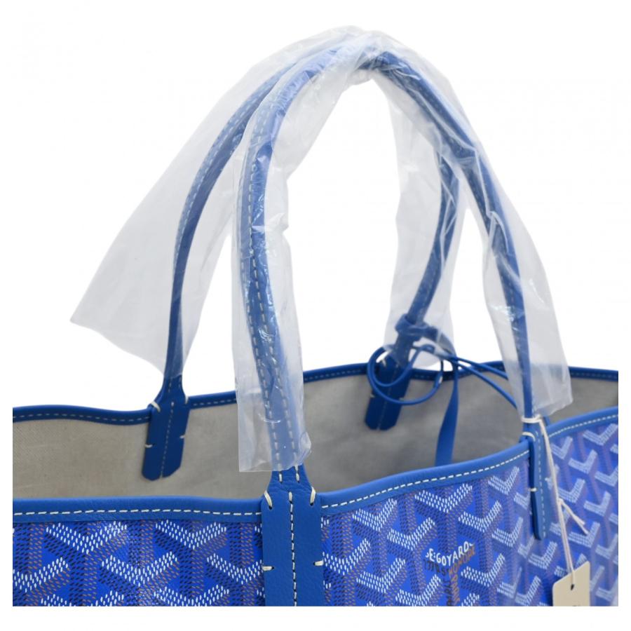 即日発送　ゴヤール サンルイPM ネイビーブルー　クリップなし GOYARD（ゴヤール） 【中古】ゴヤール サンルイ PM トートバッグ