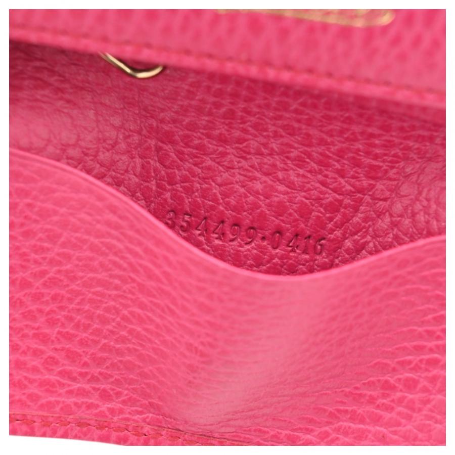 GUCCI（グッチ） 【中古】グッチ ロゴ 6連 キーケース ピンク Aランク