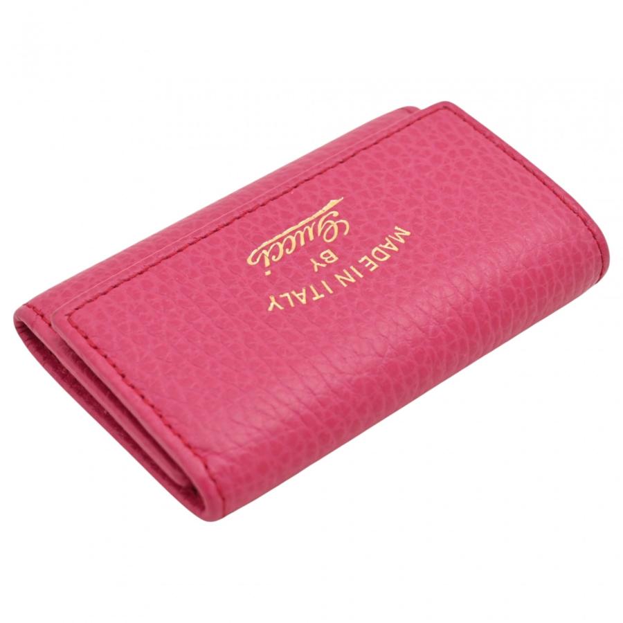 GUCCI（グッチ） 【中古】グッチ ロゴ 6連 キーケース ピンク Aランク