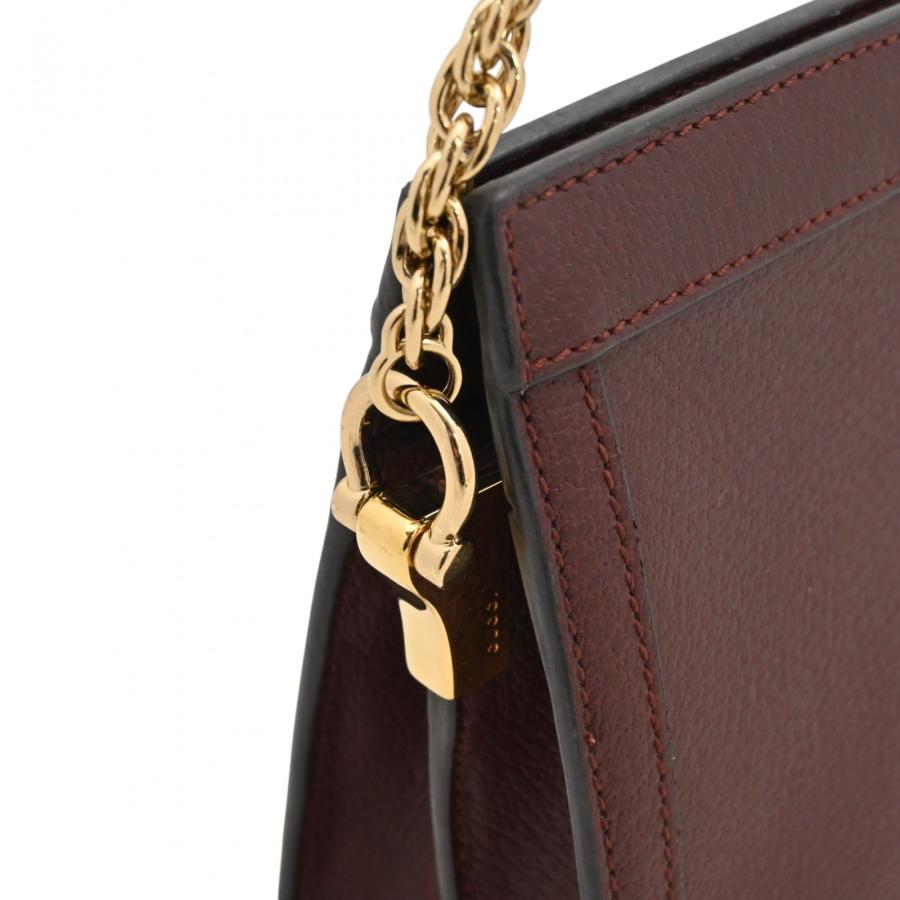 GUCCI オフィディア GGショルダーバッグ　ボルドー GUCCI（グッチ） 【中古】グッチ オフィディア チェーン ショルダー