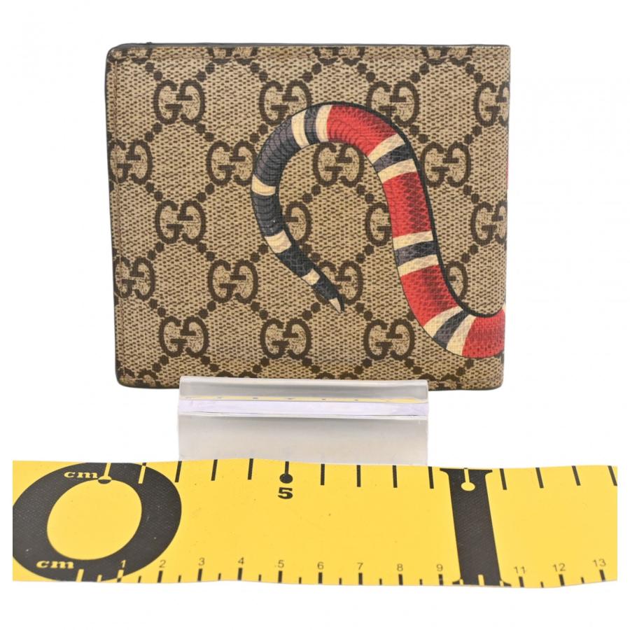 GUCCI（グッチ） 【中古】グッチ GGスプリーム ロゴ キングスネーク 二