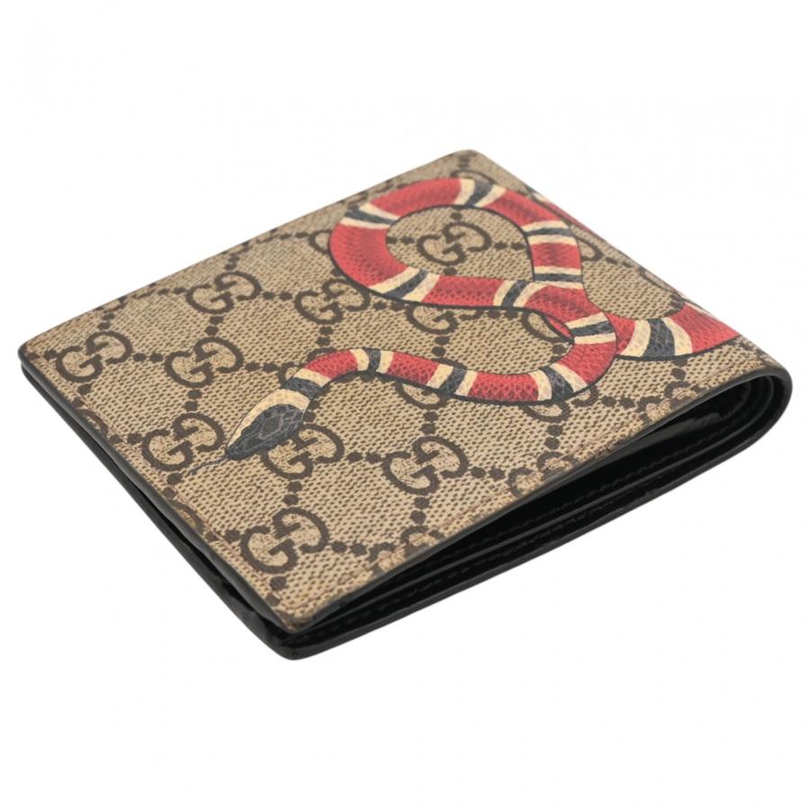 GUCCI（グッチ） 【中古】グッチ GGスプリーム ロゴ キングスネーク 二