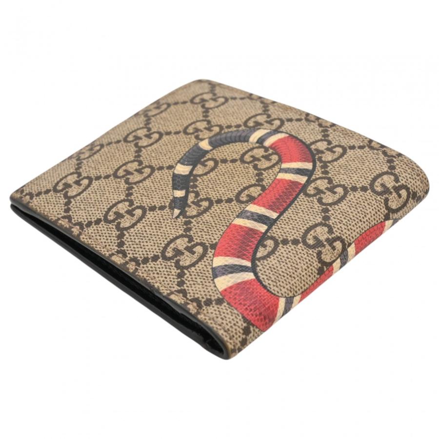 GUCCI（グッチ） 【中古】グッチ GGスプリーム ロゴ キングスネーク 二