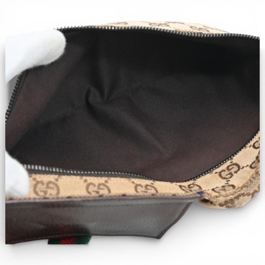 GUCCI（グッチ） GGキャンバス シェリーライン ウエストバッグ Bランク