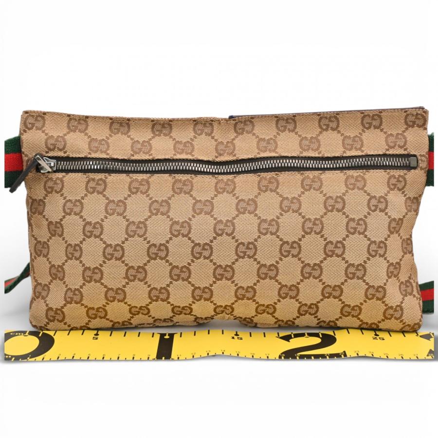 GUCCI（グッチ） GGキャンバス シェリーライン ウエストバッグ Bランク