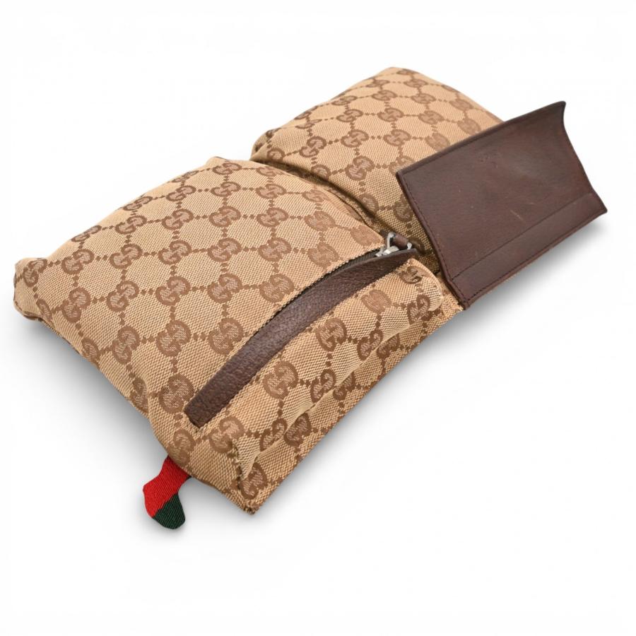 GUCCI（グッチ） GGキャンバス シェリーライン ウエストバッグ Bランク