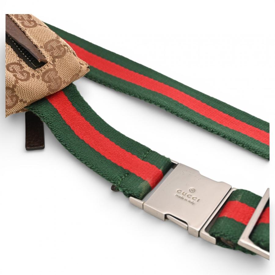 GUCCI（グッチ） GGキャンバス シェリーライン ウエストバッグ Bランク