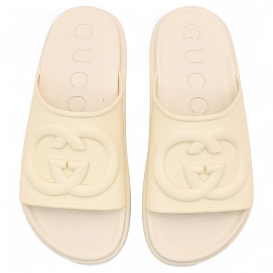 GUCCI（グッチ） インターロッキングG ラバーサンダル 36 Bランク