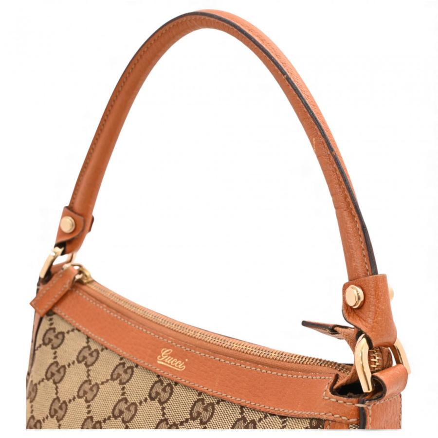 GUCCI（グッチ） GGキャンバス ショルダーバッグ ベージュ Bランク