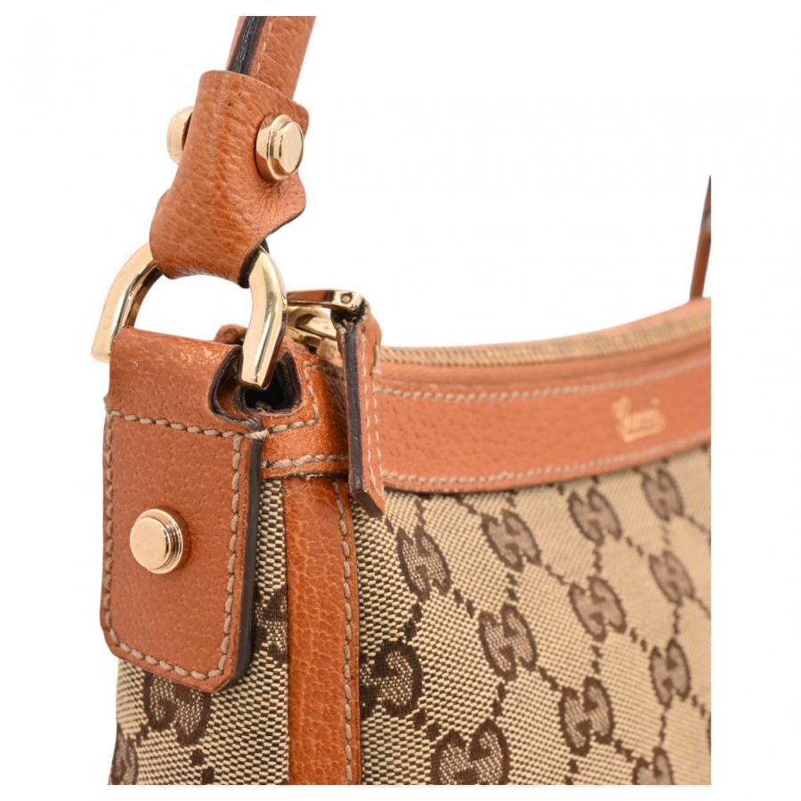 GUCCI（グッチ） GGキャンバス ショルダーバッグ ベージュ Bランク