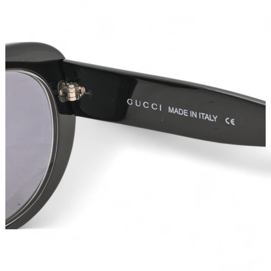GUCCI グッチ GG ロゴ キャットアイ サングラス ブラック Aランク  