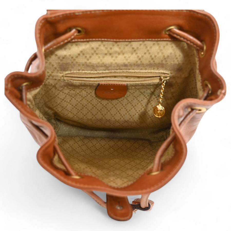 GUCCI（グッチ） バンブー レザー リュック ブラウン Bランク gu6417cc