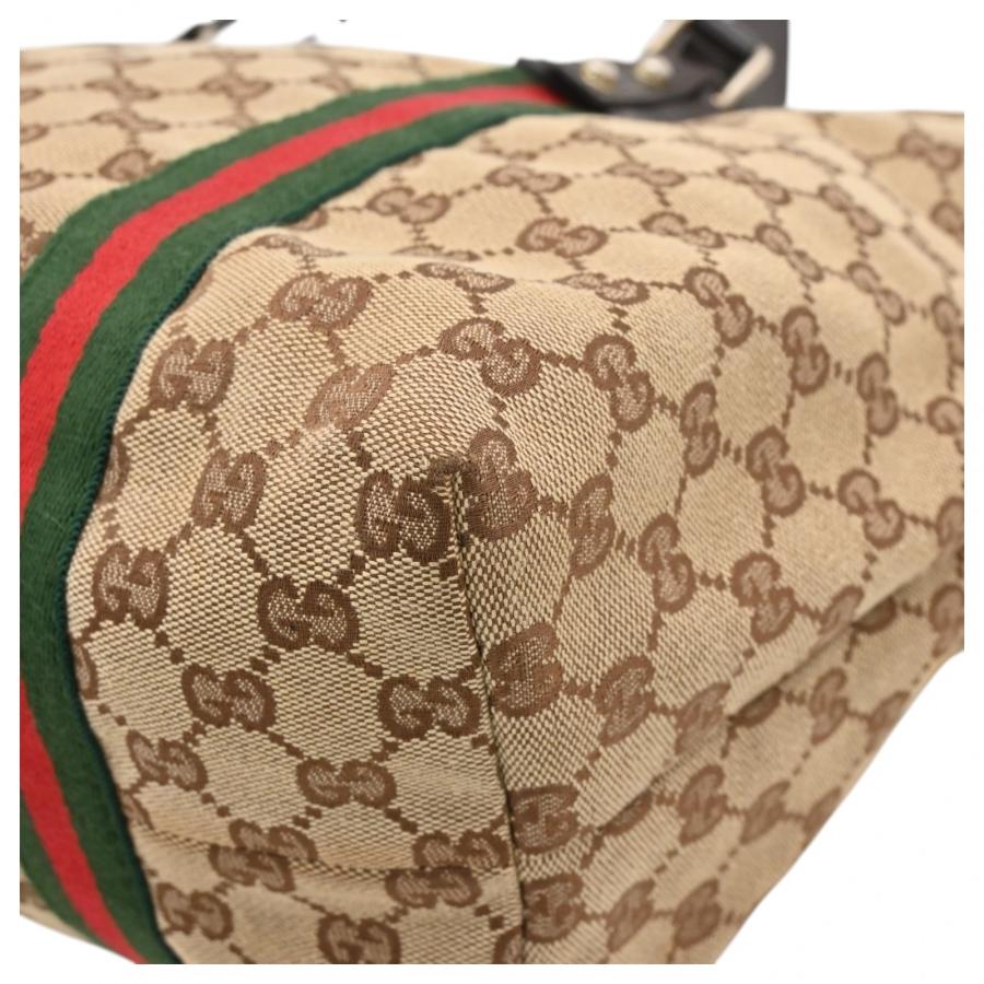 GUCCI（グッチ） 【中古】グッチ GGキャンバス シェリーライン トート