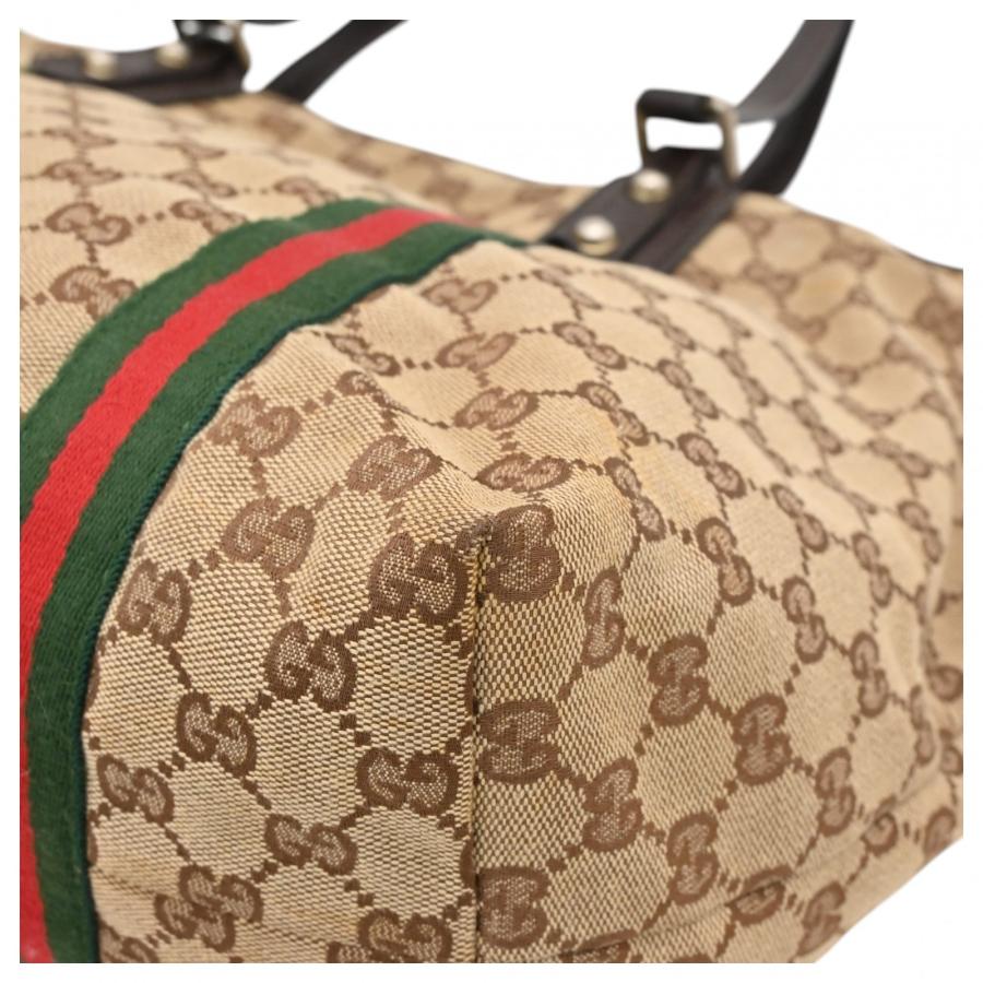 GUCCI（グッチ） 【中古】グッチ GGキャンバス シェリーライン トート