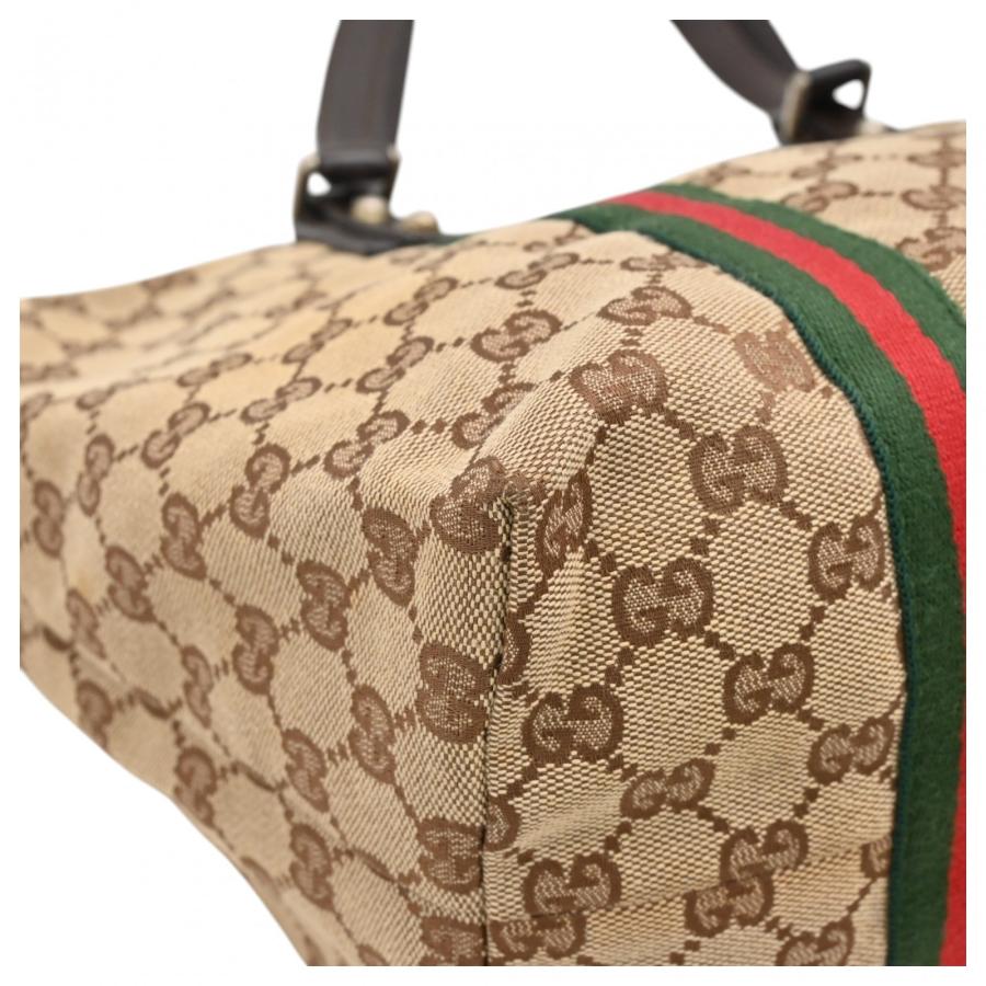 GUCCI（グッチ） 【中古】グッチ GGキャンバス シェリーライン トート