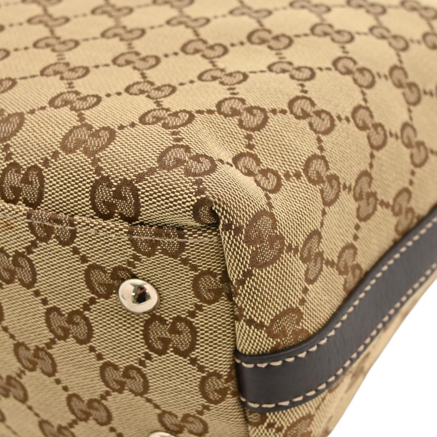 美品　グッチ　GGキャンバス　トートバッグ　シルバー金具　ワンショルダー　A4可 GUCCI（グッチ） 【中古】グッチ GGキャンバス トートバッグ ベージュ