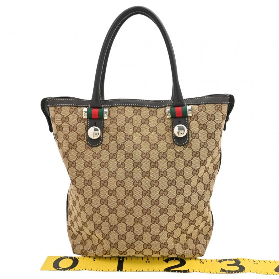 GUCCI（グッチ） 【中古】グッチ GGキャンバス トートバッグ ベージュ