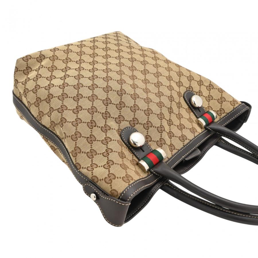 GUCCI（グッチ） 【中古】グッチ GGキャンバス トートバッグ ベージュ