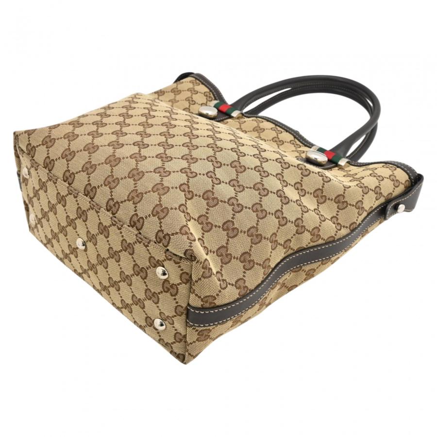 GUCCI（グッチ） 【中古】グッチ GGキャンバス トートバッグ ベージュ