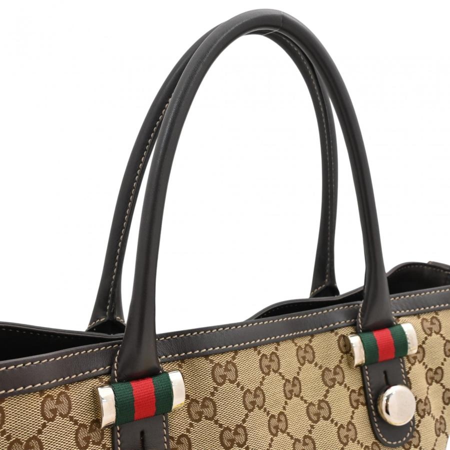 GUCCI（グッチ） 【中古】グッチ GGキャンバス トートバッグ ベージュ
