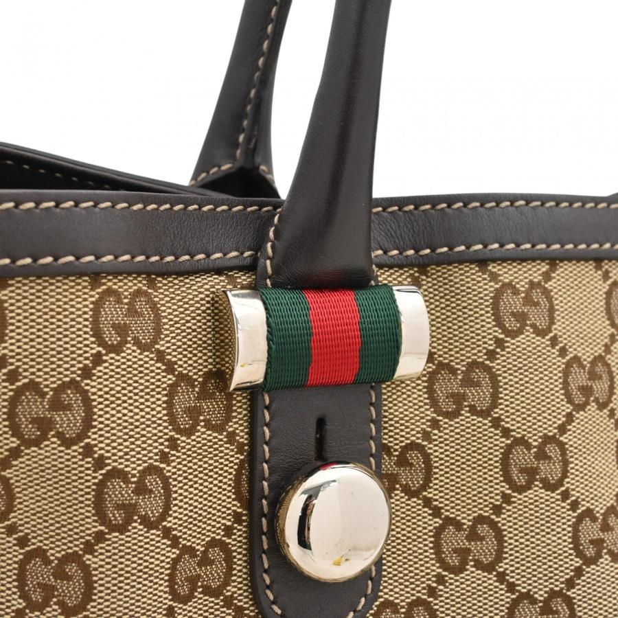 GUCCI（グッチ） 【中古】グッチ GGキャンバス トートバッグ ベージュ