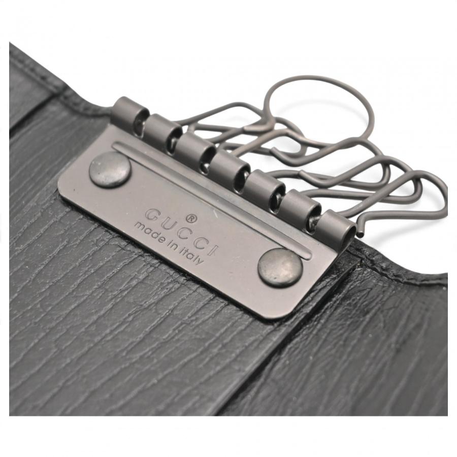 GUCCI（グッチ） GGキャンバス バンブー 6連キーケース ブラック B