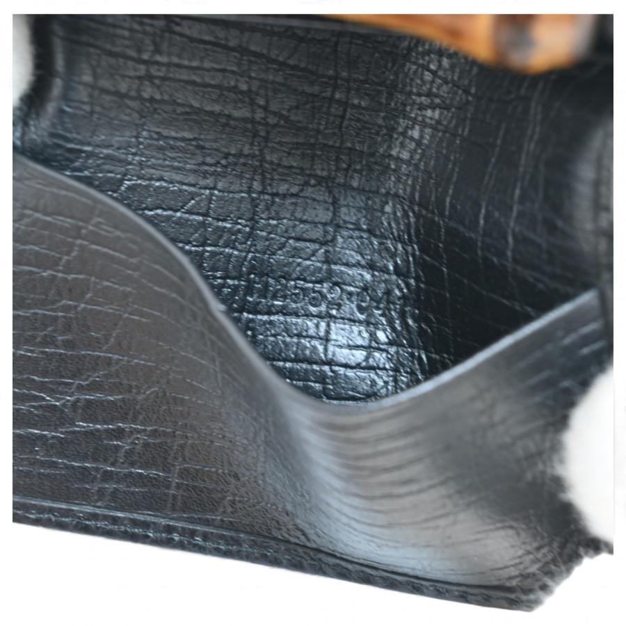 GUCCI（グッチ） GGキャンバス バンブー 6連キーケース ブラック B