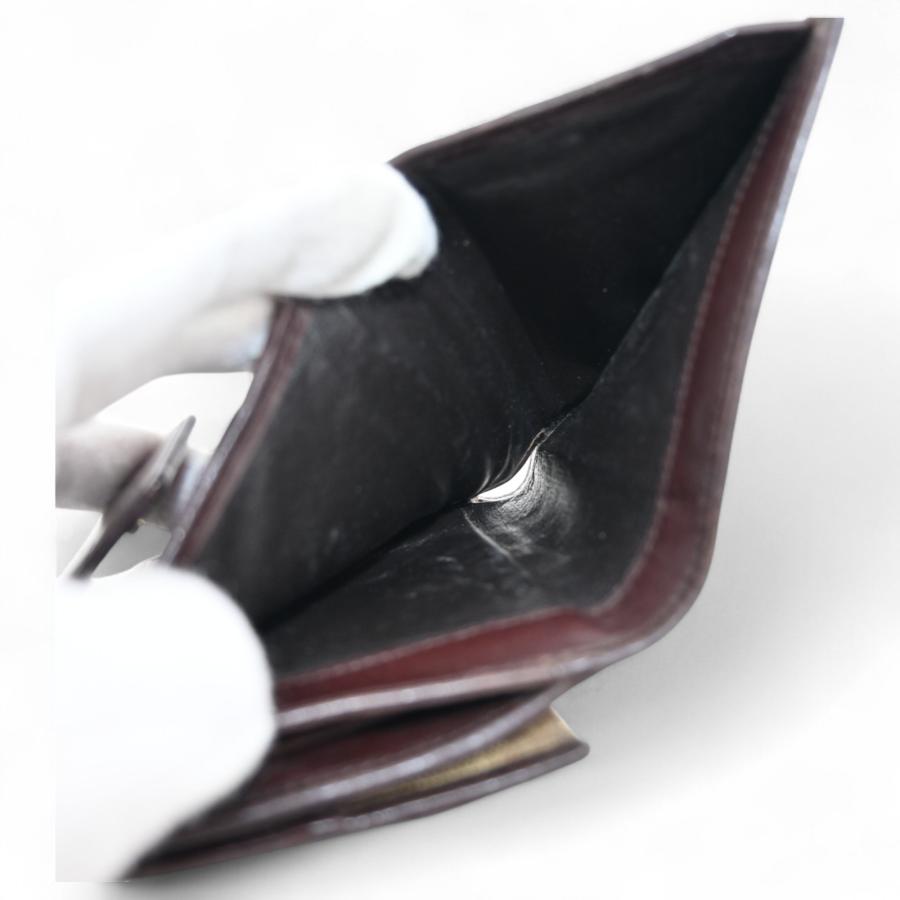 GUCCI グッチ GGキャンバス シェリーライン 二つ折り財布 Bランク  