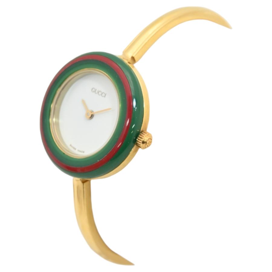 グッチ 腕時計 チェンジベゼル バングルウォッチ サファイヤガラス11/12.2 GUCCI（グッチ） 【中古】グッチ チェンジベゼル 腕時計 11/12.2