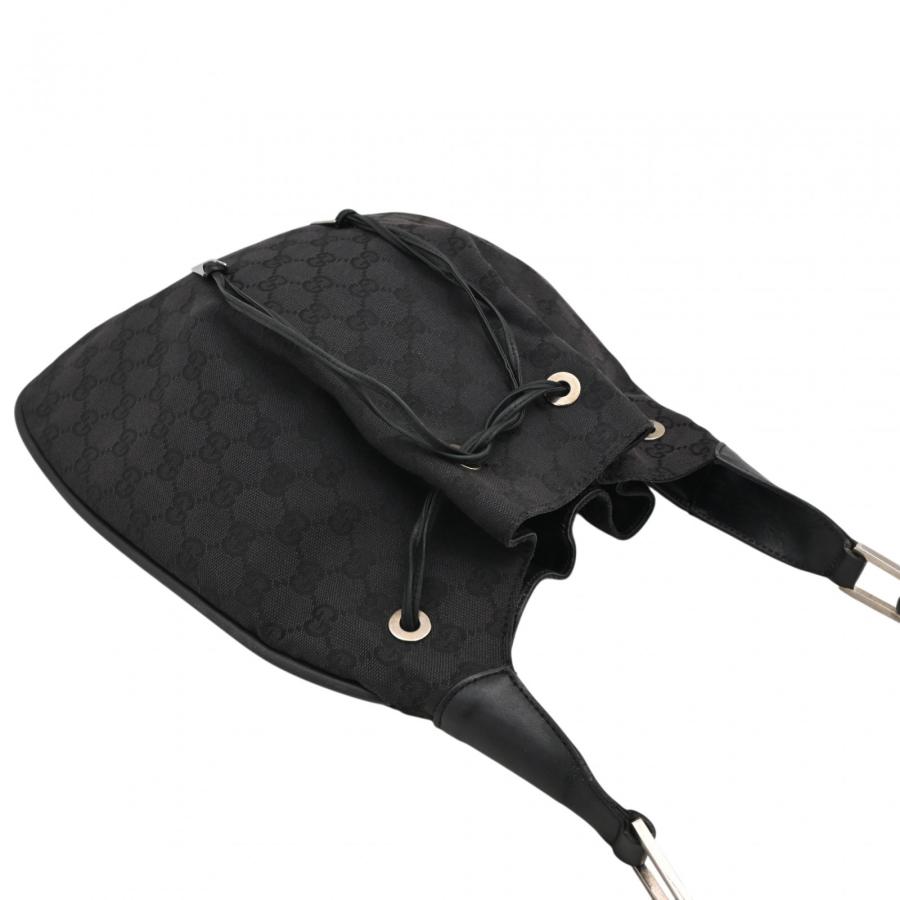 GUCCI（グッチ） 【中古】グッチ GGキャンバス ショルダーバッグ 巾着