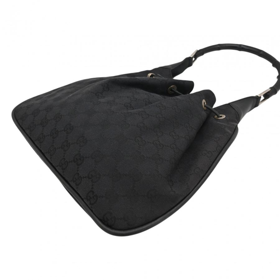 GUCCI（グッチ） 【中古】グッチ GGキャンバス ショルダーバッグ 巾着