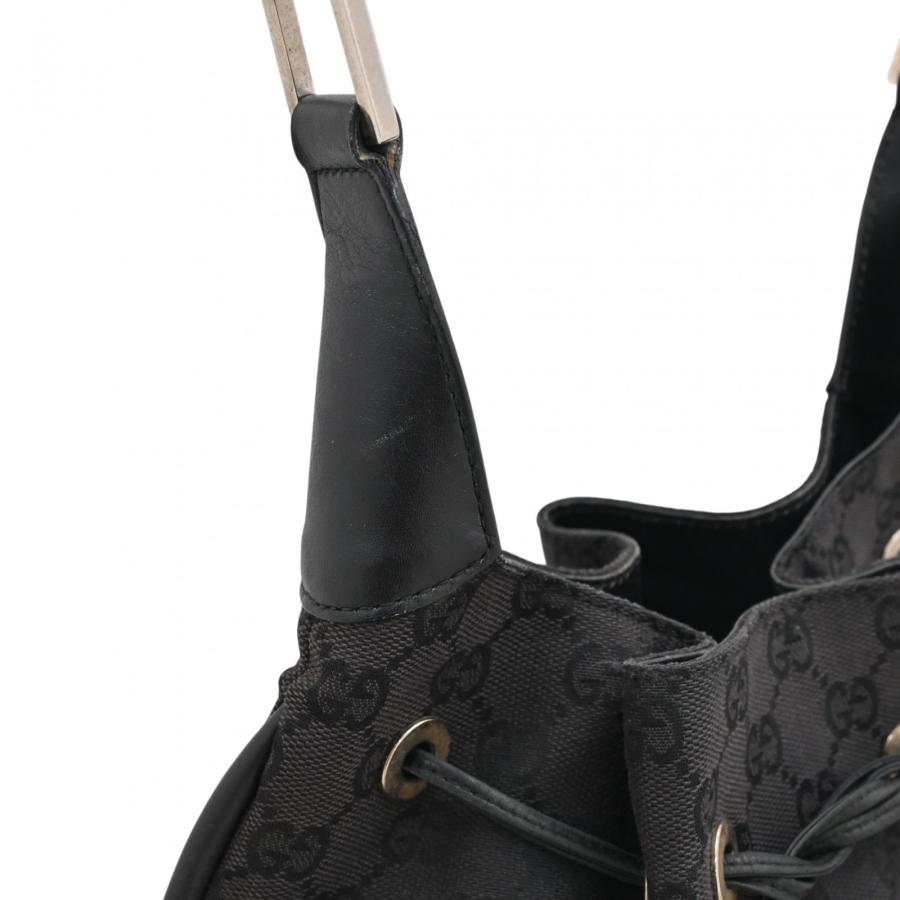 GUCCI（グッチ） 【中古】グッチ GGキャンバス ショルダーバッグ 巾着