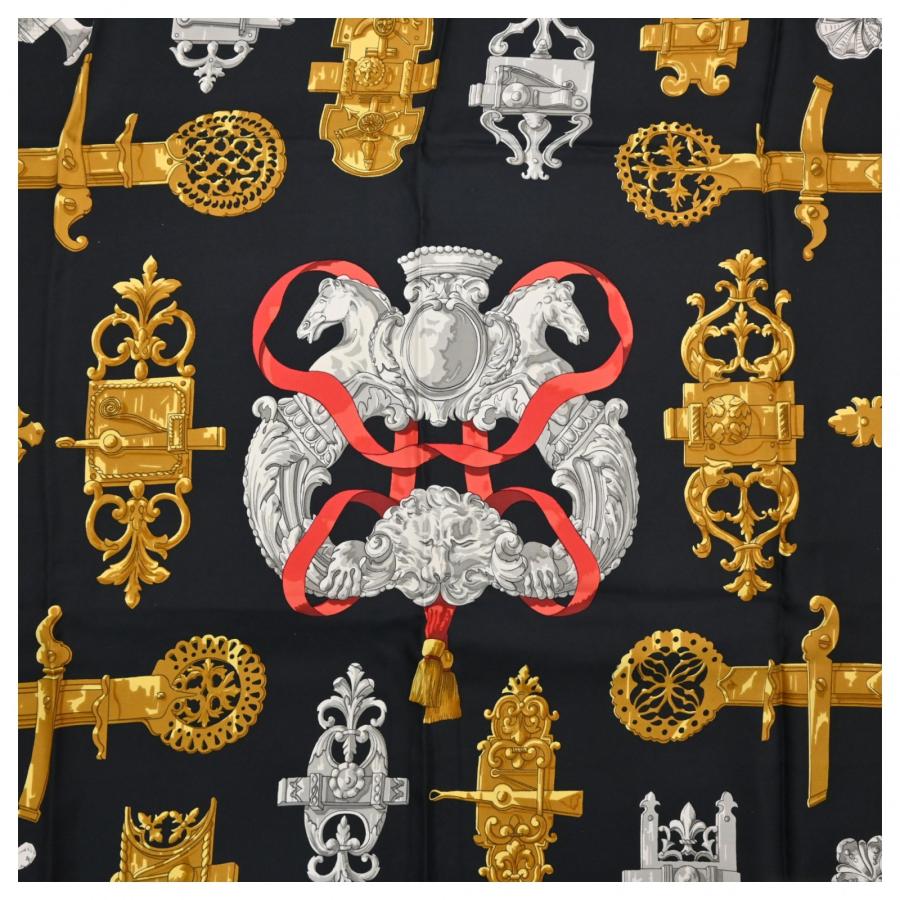 HERMES（エルメス） カレ90 スカーフ 鉄細工 FERRONNERIE Aランク