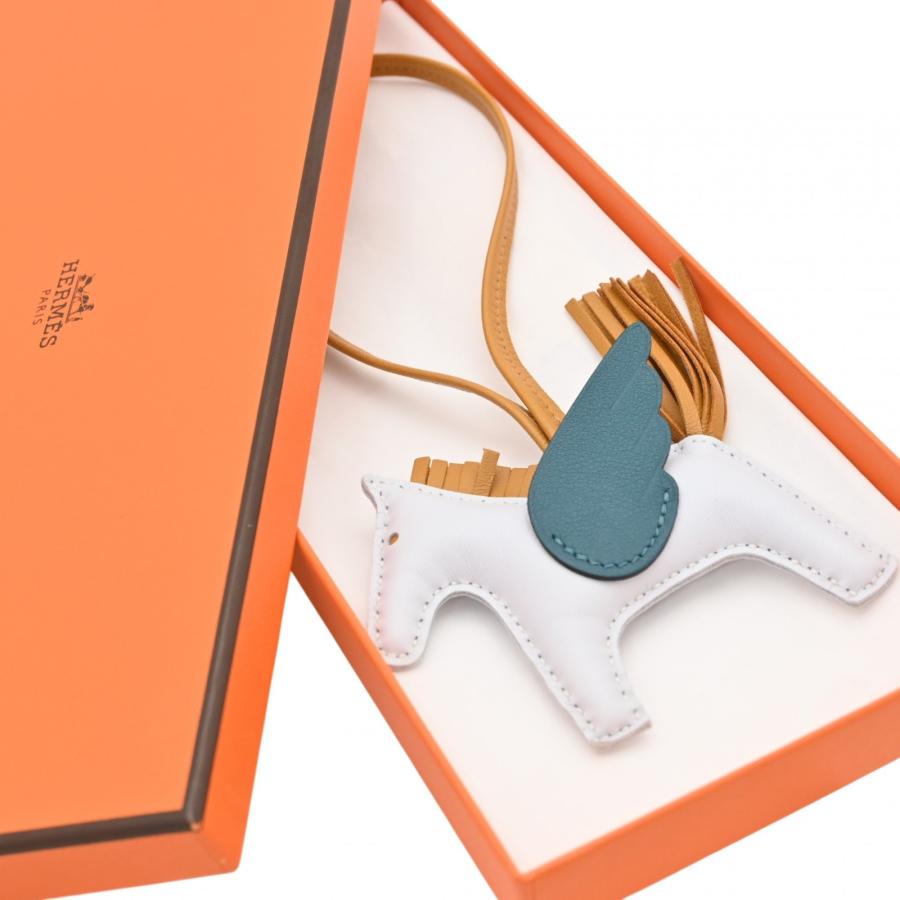 【中古】エルメス ロデオ ペガサス PM ブルーブリュム セサミ ヴェールボスフォール チャーム Aランク he6473jk HERMES（エルメス） 【中古】エルメス ロデオ ペガサス PM