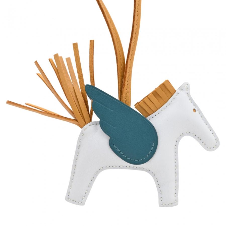 【中古】エルメス ロデオ ペガサス PM ブルーブリュム セサミ ヴェールボスフォール チャーム Aランク he6473jk HERMES（エルメス） 【中古】エルメス ロデオ ペガサス PM