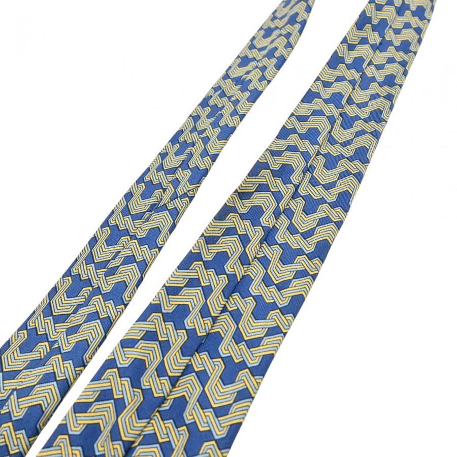 HERMES（エルメス） 【中古】エルメス ネクタイ シルク ブルー
