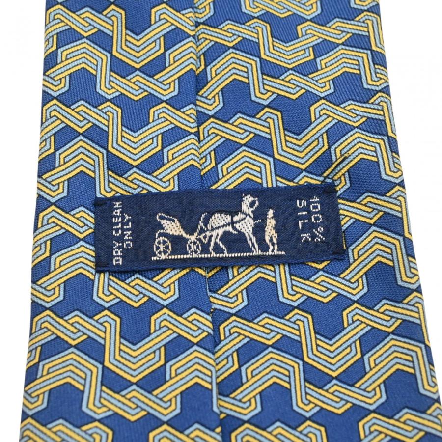 HERMES（エルメス） 【中古】エルメス ネクタイ シルク ブルー