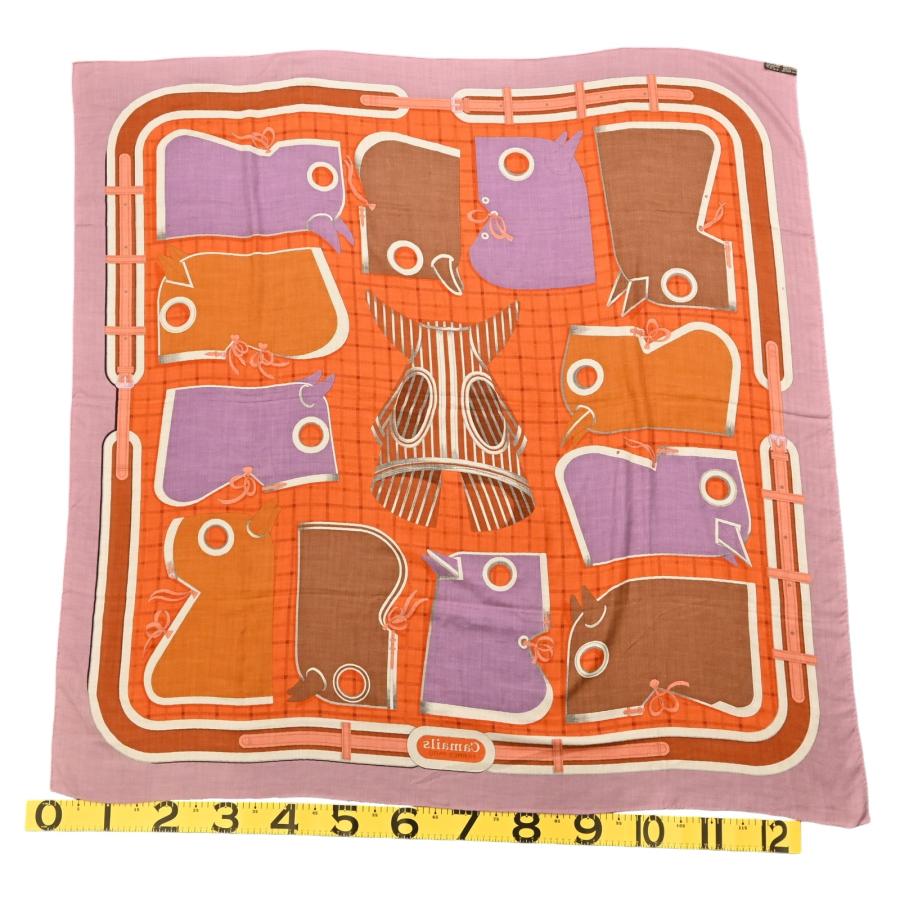 エルメス カレ140 マハラジャ装身具　美品 HERMES（エルメス） 【中古】エルメス カレ140 カマイユ